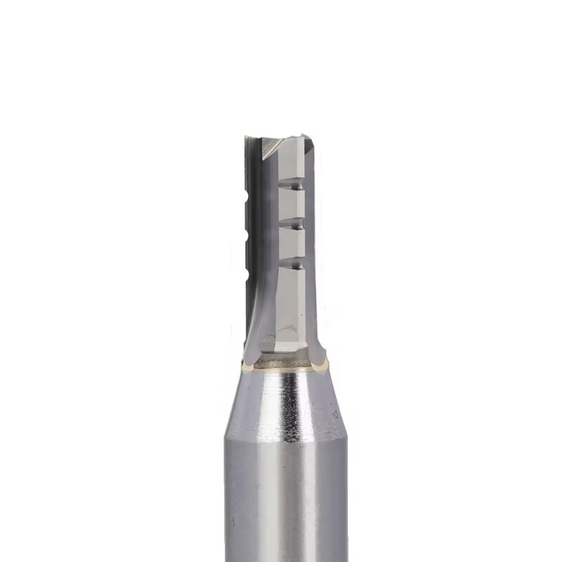 Broca de carburo sólido TCT de tres filos, fresa recta para madera, fresadora CNC