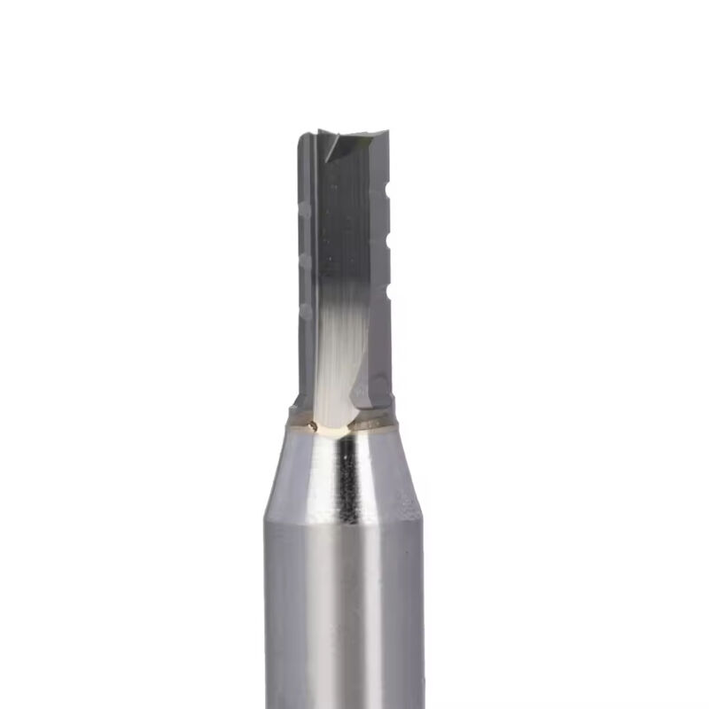 Broca de carburo sólido TCT de tres filos, fresa recta para madera, fresadora CNC