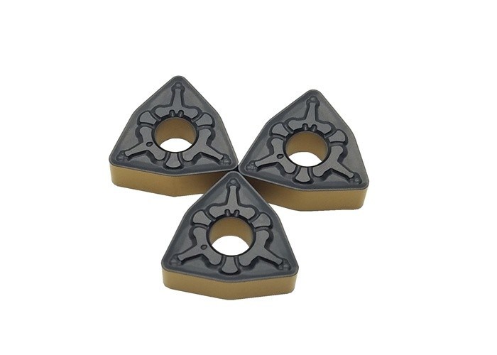 El CVD que cubre el carburo del CNC inserta color del doble de WNMG080412-TM