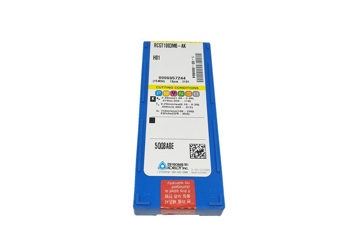 Partes movibles del carburo de la alta precisión para el color plata de aluminio RCGT1003MO-AK H01